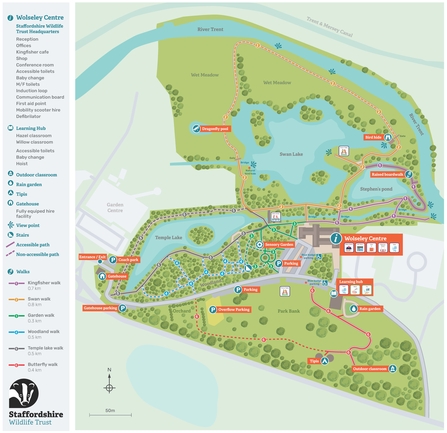 A map showing the Wolseley Centre Grounds