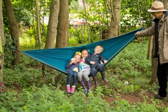 Wildlings - children in hammock