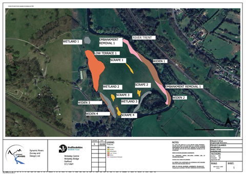 A map showing the work proposed at Duck Covert - no cut channel