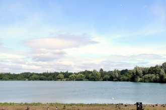 Westport Lake Visitor Centre panorama
