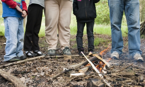 Forest School campfire