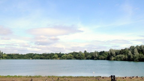 Westport Lake Visitor Centre panorama