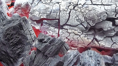 charcoal burning