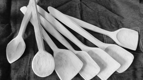 Wooden spatulas