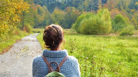 woman walking
