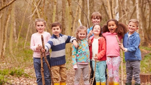 Kids outside