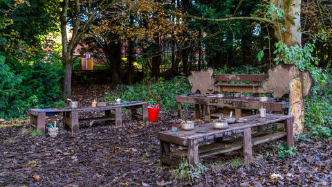 Mud kitchen at The Wolseley Centre