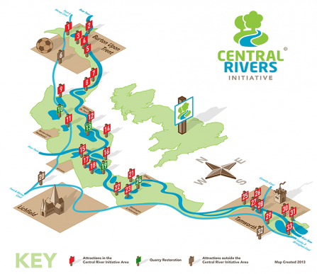 Central Rivers Map