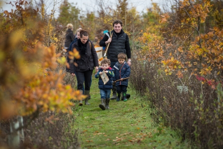 Families doing Get Wild Badge