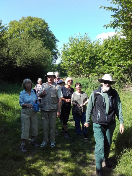 A group enjoying connecting with nature and like-minded people on one of the Trust's monthly nature walks.