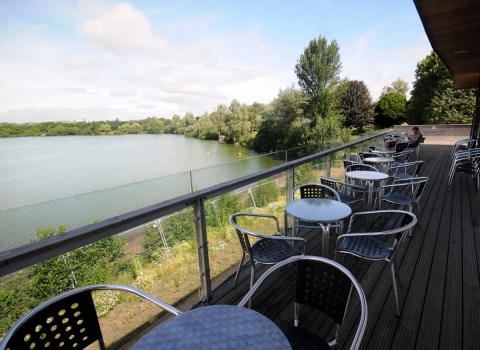 Westport Lake Visitor Centre with panoramic views